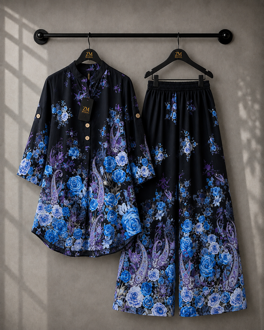 Elara Co-Ord Border Print