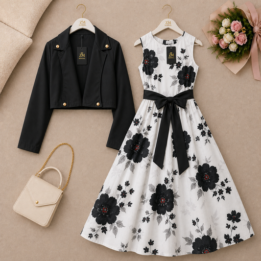 Luxe Bloom Jacket Maxi Set