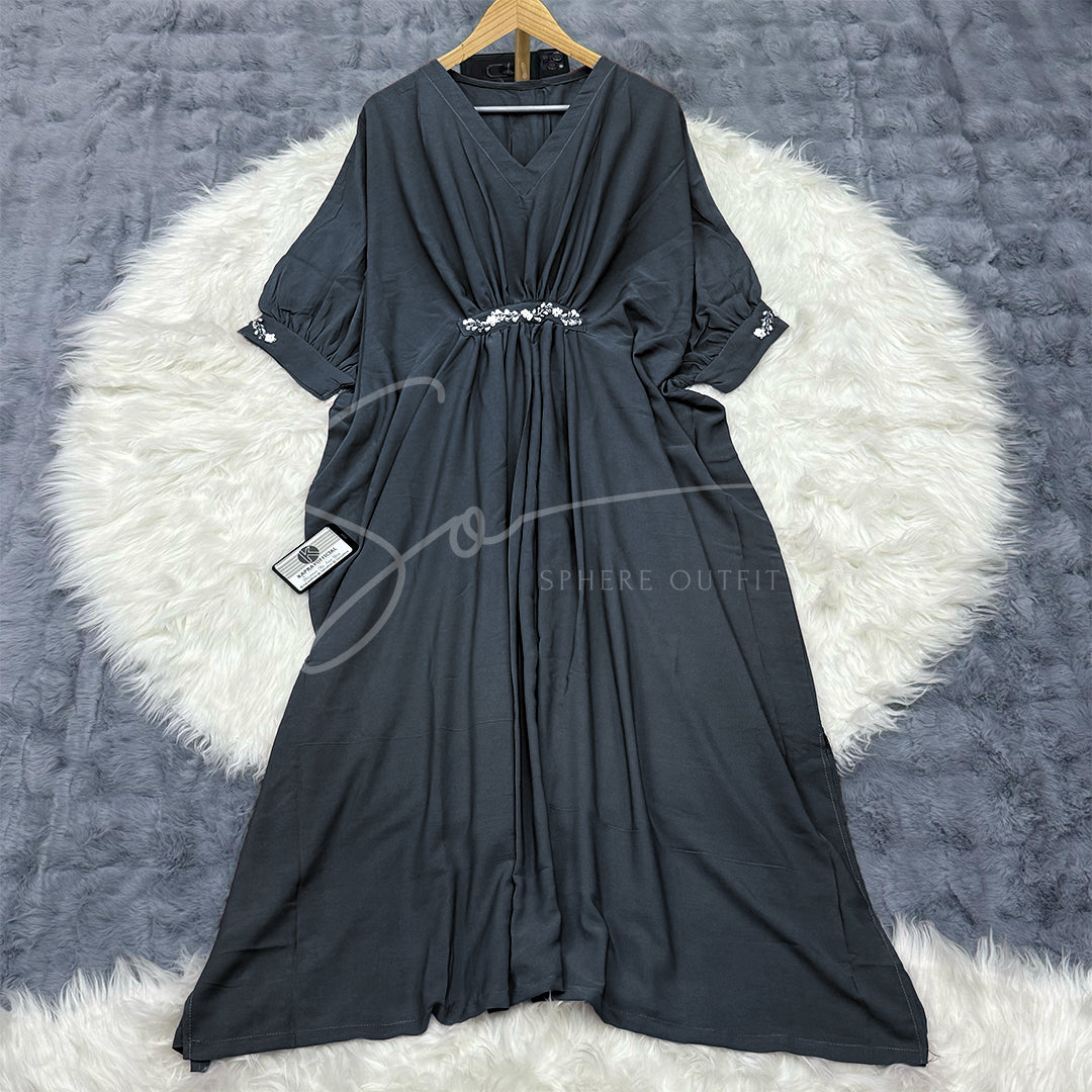Imported Georgette Kaftan Dress S-1