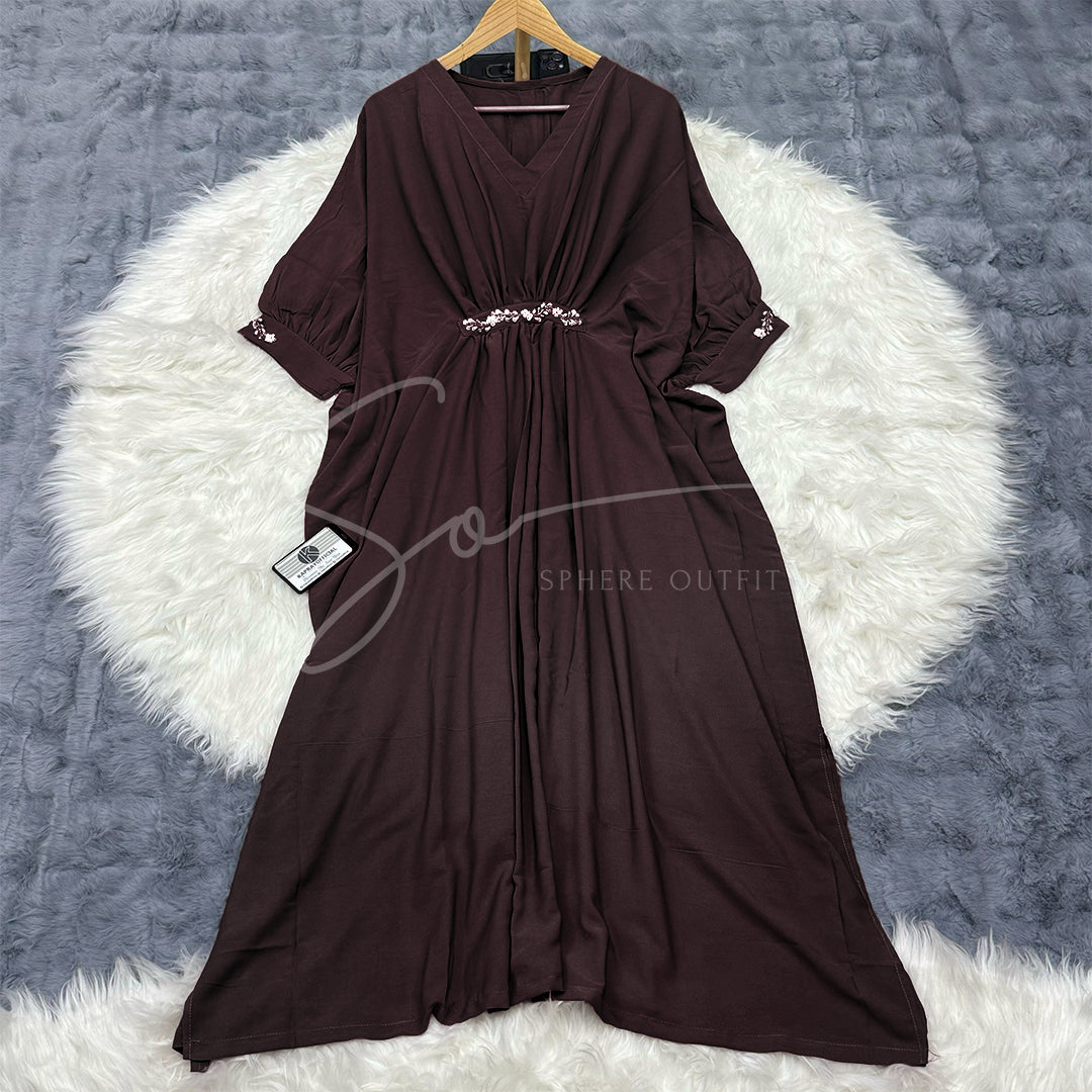 Imported Georgette Kaftan Dress S-1