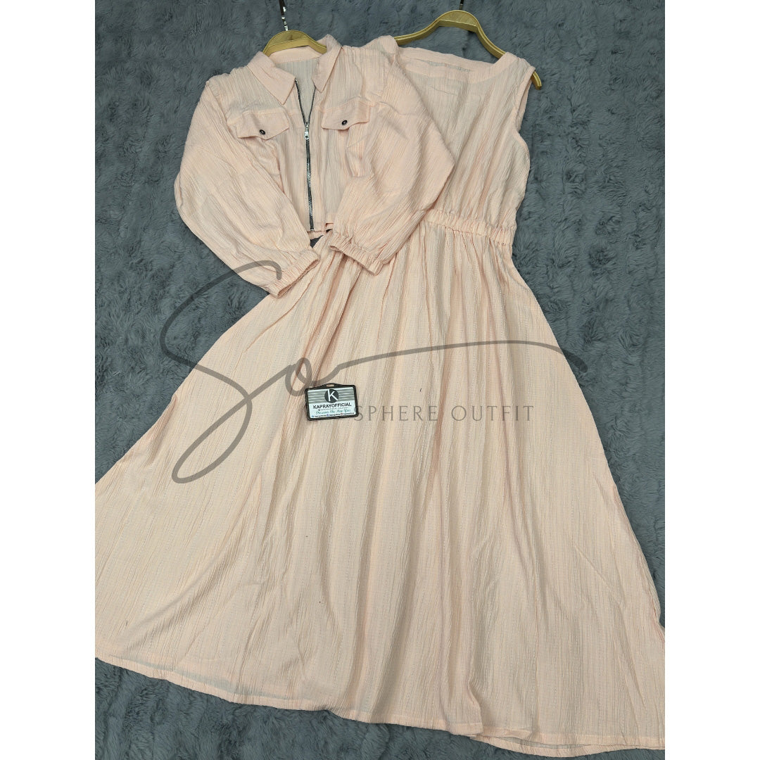 Elegant Two-Piece Maxi Set – Imported Fabric