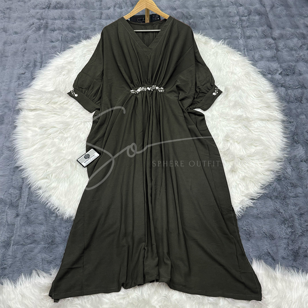 Imported Georgette Kaftan Dress S-1