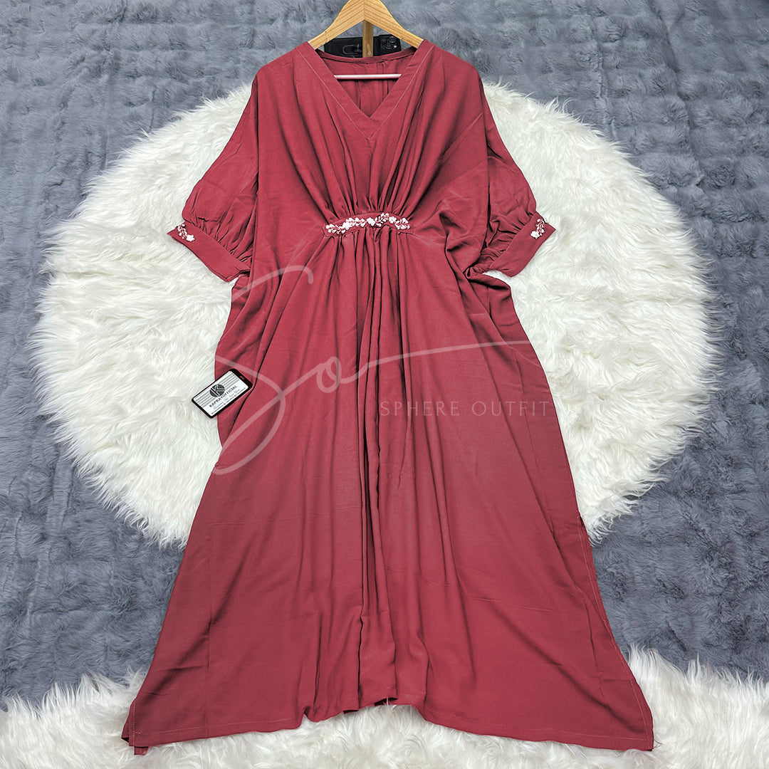 Imported Georgette Kaftan Dress S-1