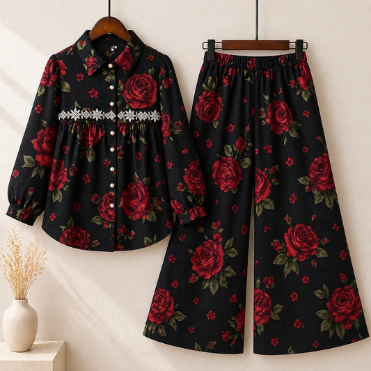 Premium Floral Printed Co-Ord Set for Women