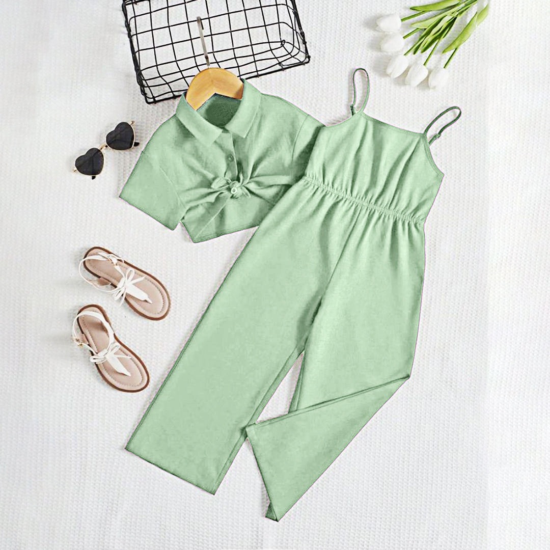 Midnight Charm Jumpsuit Set - Pista Sleeveless Romper with Shorts