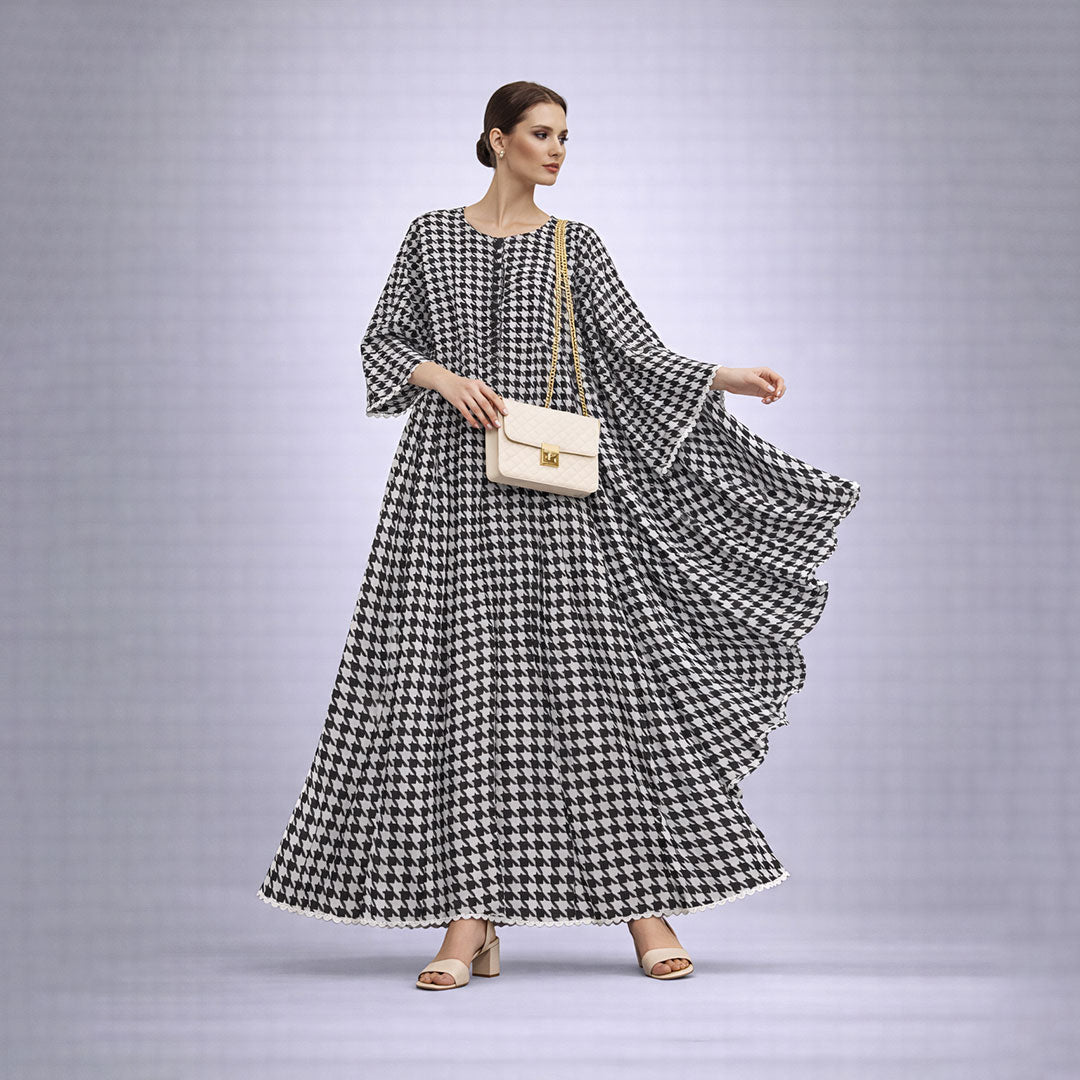 Bonanza 2-Piece Suit Floral Frock with Dupatta