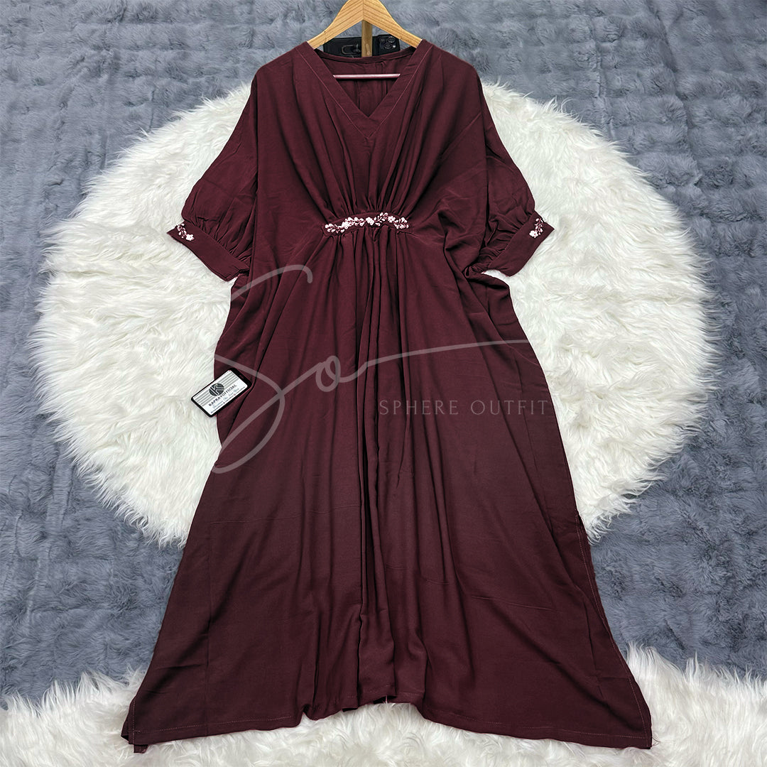 Imported Georgette Kaftan Dress S-1