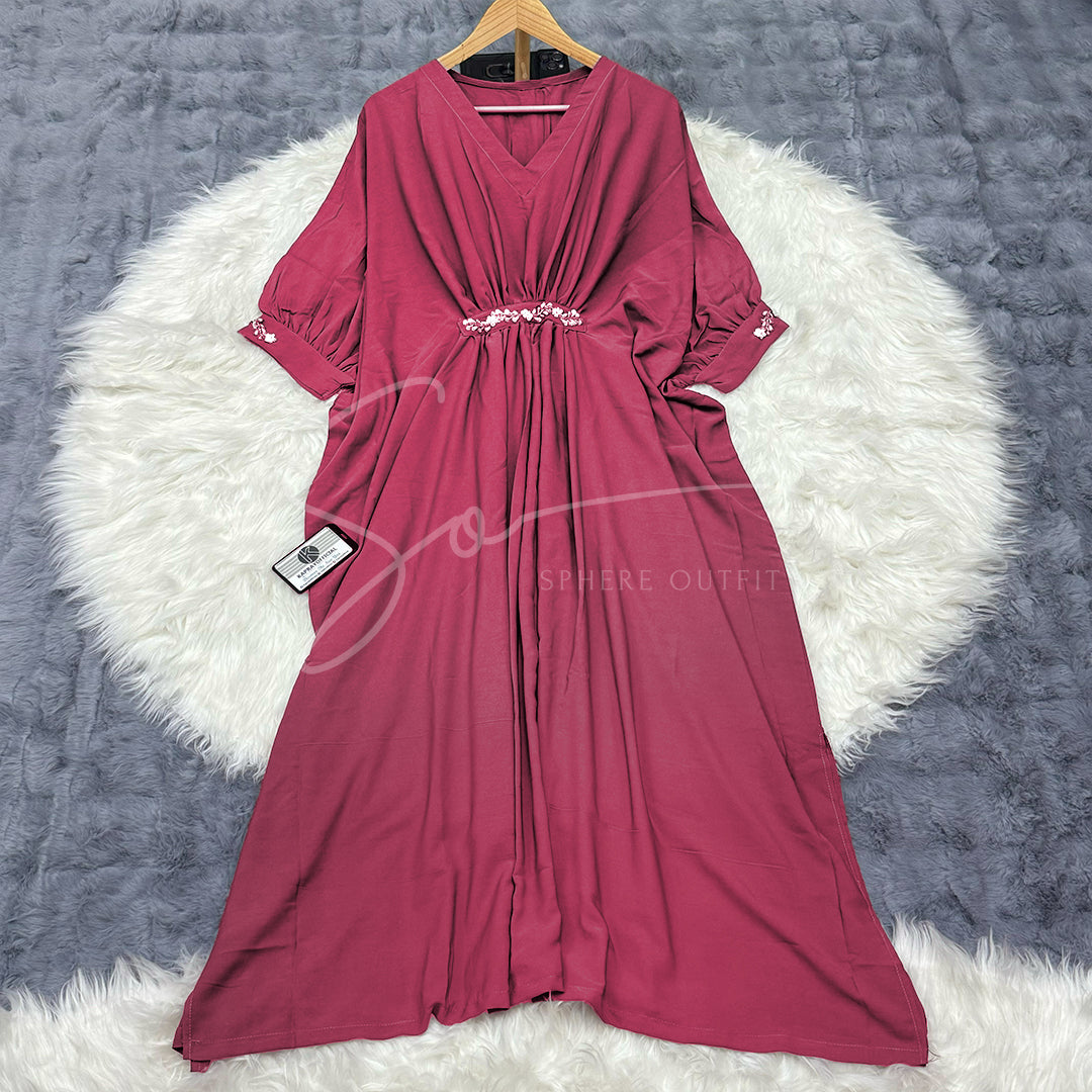 Imported Georgette Kaftan Dress S-1