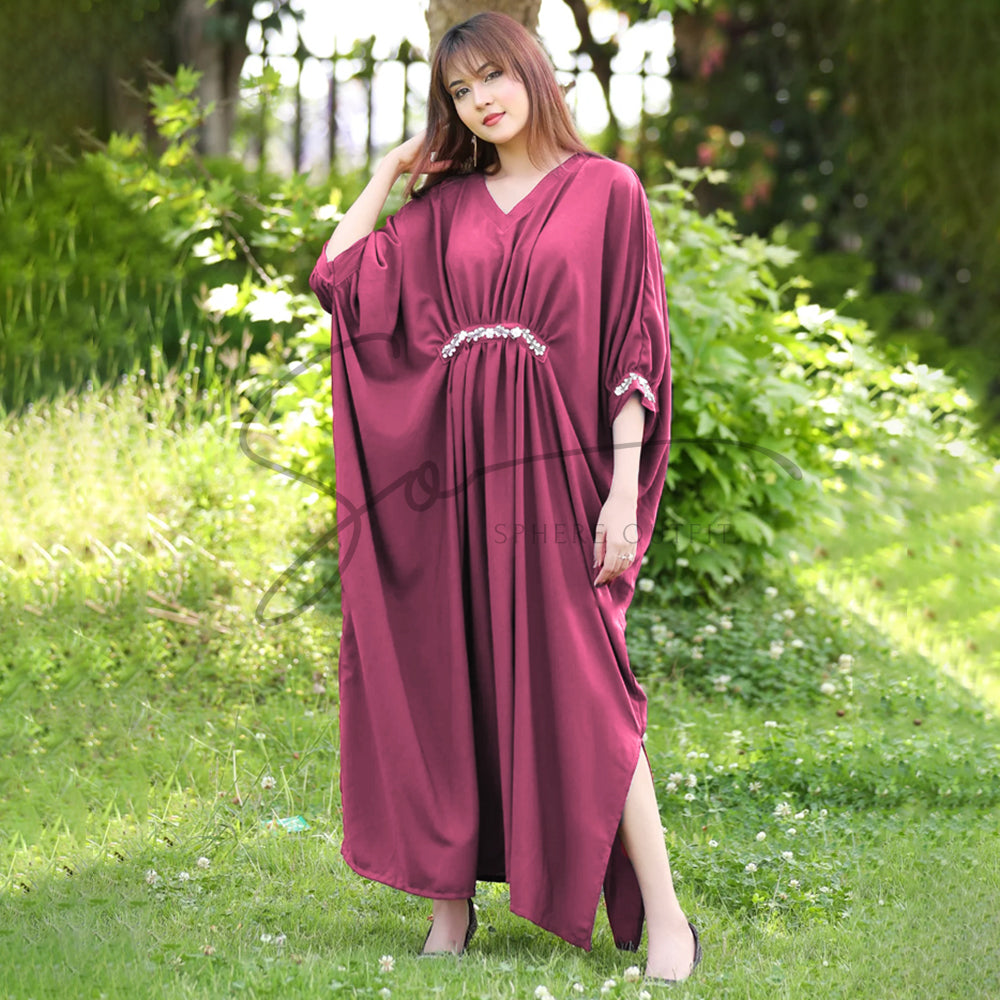 Imported Georgette Kaftan Dress S-1