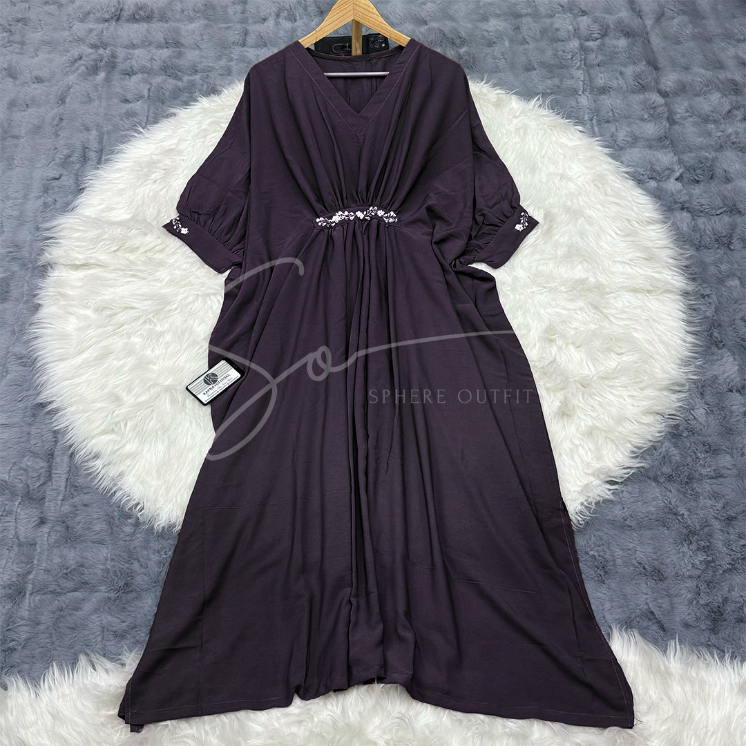 Imported Georgette Kaftan Dress S-1