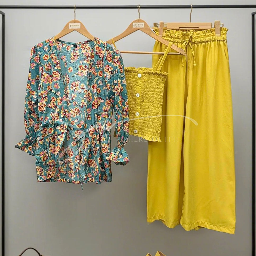 Western Shrug 3-Piece Set – Trendy & Comfortable