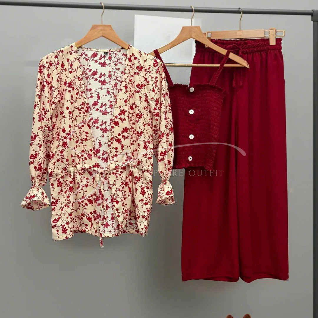 Western Shrug 3-Piece Set – Trendy & Comfortable