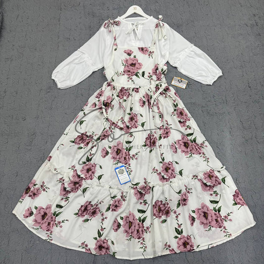 Blossom Grace – Adjustable Floral Dress