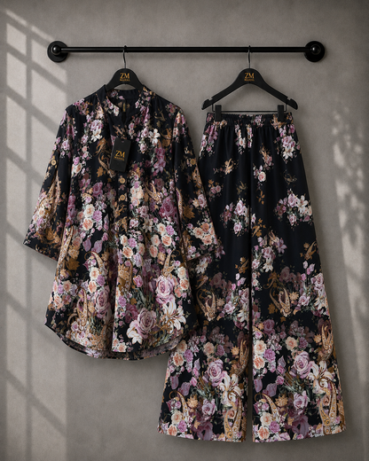Elara Co-Ord Border Print