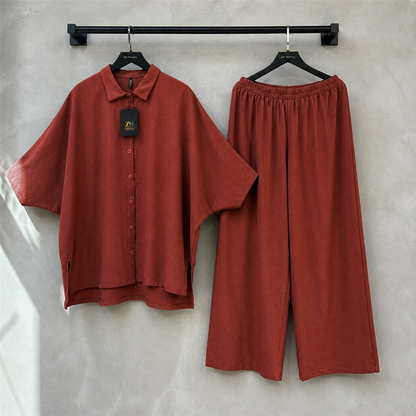 Mira Drop-Shoulder 2-Piece Co-Ord Set for Women
