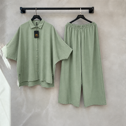 Mira Drop-Shoulder 2-Piece Co-Ord Set for Women