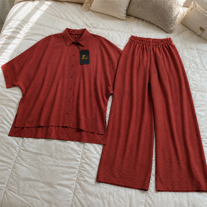 Mira Drop-Shoulder 2-Piece Co-Ord Set for Women