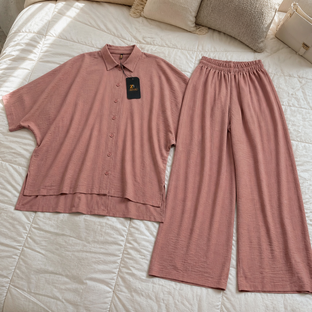 Mira Drop-Shoulder 2-Piece Co-Ord Set for Women