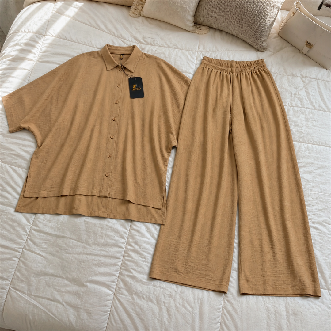 Mira Drop-Shoulder 2-Piece Co-Ord Set for Women