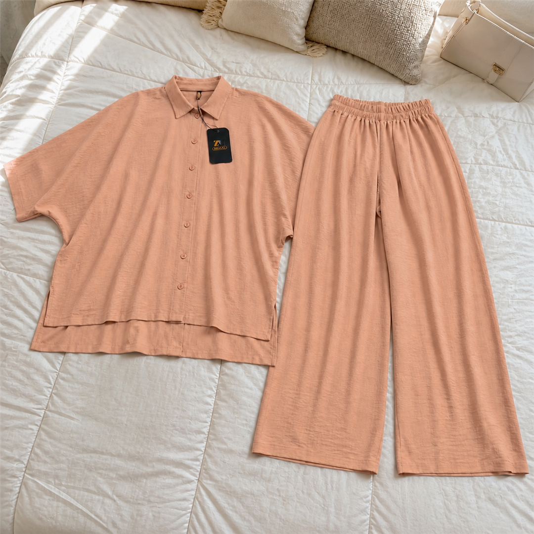 Mira Drop-Shoulder 2-Piece Co-Ord Set for Women