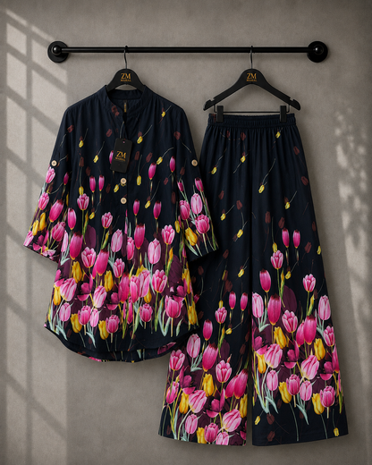 Elara Co-Ord Border Print