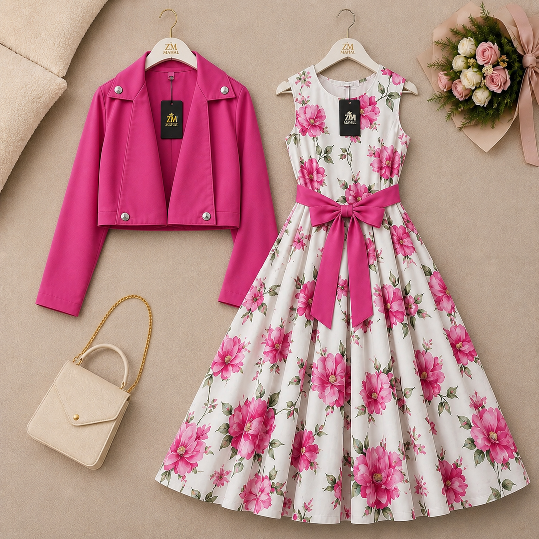 Luxe Bloom Jacket Maxi Set