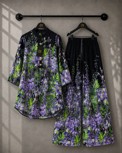 Elara Co-Ord Border Print