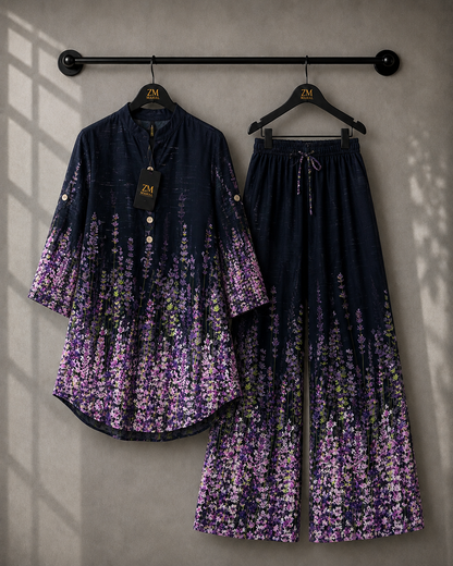 Elara Co-Ord Border Print