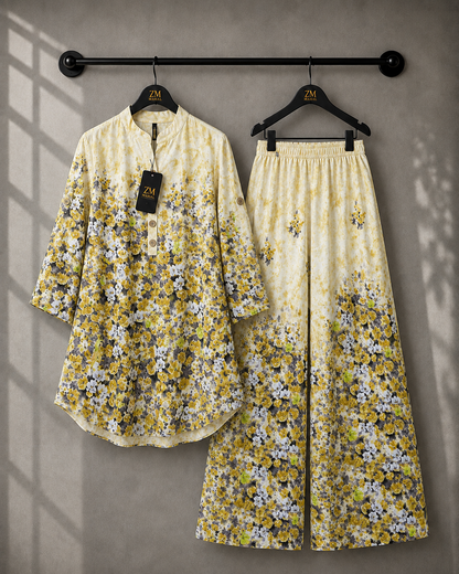 Elara Co-Ord Border Print