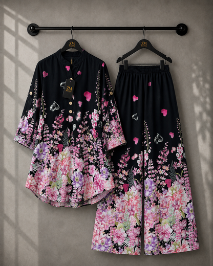 Elara Co-Ord Border Print