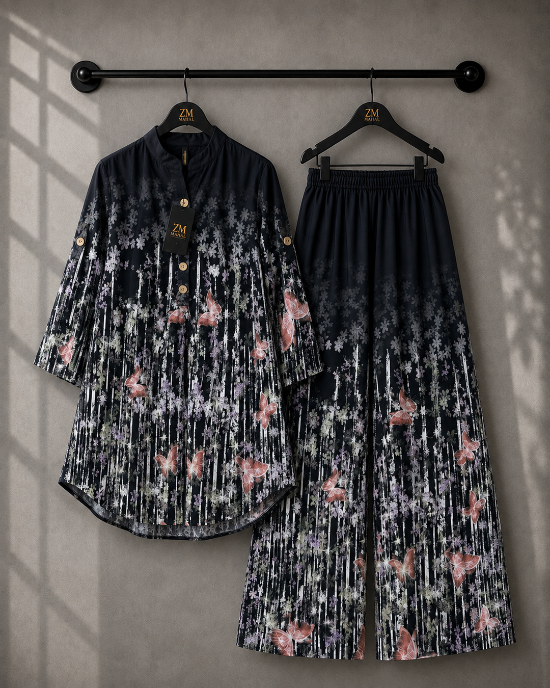 Elara Co-Ord Border Print