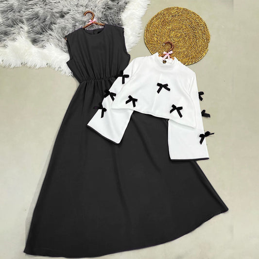 Tie Ribbon Elegant Maxi Dress