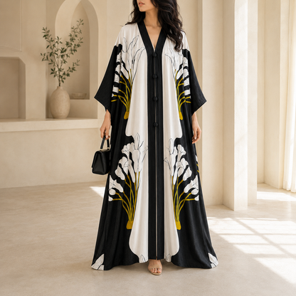 Zahr-e-Noor Floral Turkish Kaftan