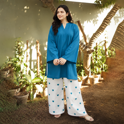 Women’s Pure Cotton Heart Co-Ord Set