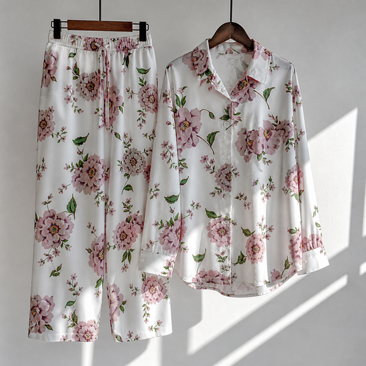 Luxury Floral Lounge Co-Ord Set Women