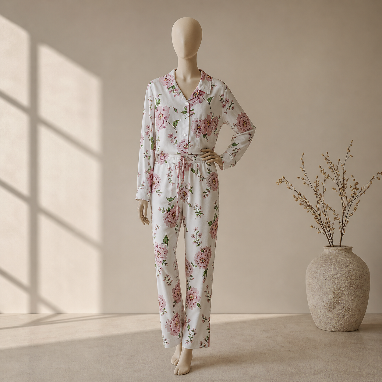 Luxury Floral Lounge Co-Ord Set Women