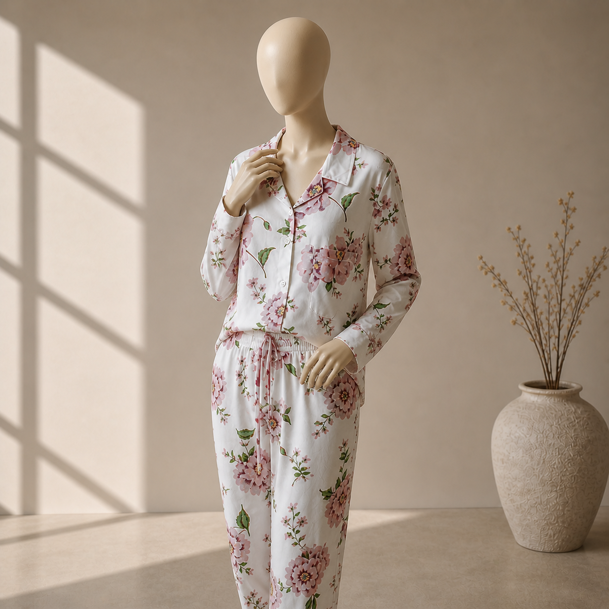 Luxury Floral Lounge Co-Ord Set Women