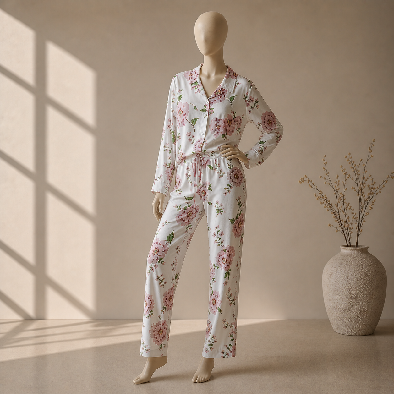 Luxury Floral Lounge Co-Ord Set Women