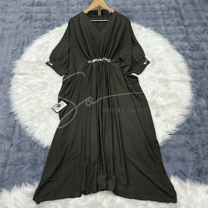 Imported Georgette Kaftan Dress S-1