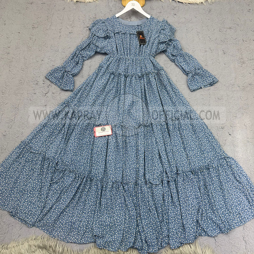 Chiffon 360 Frock – Unveil the Latest Prints S1