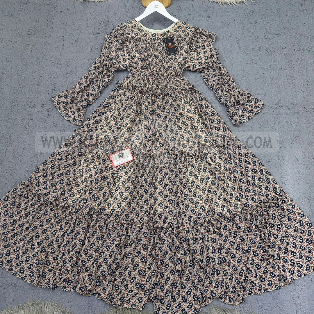Chiffon 360 Frock – Unveil the Latest Prints S1