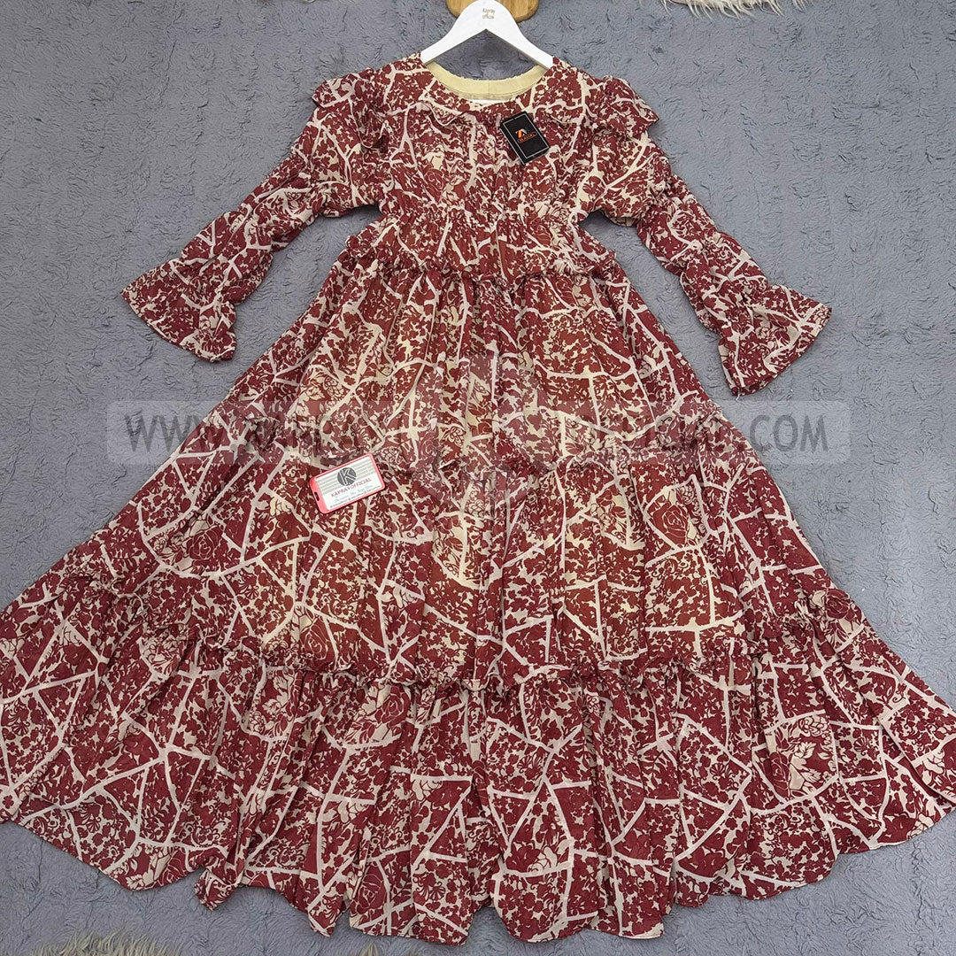 Chiffon 360 Frock – Unveil the Latest Prints S1