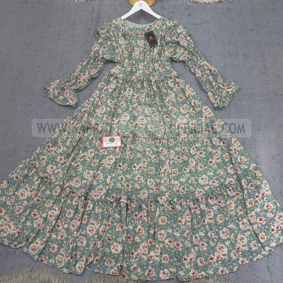 Chiffon 360 Frock – Unveil the Latest Prints S1