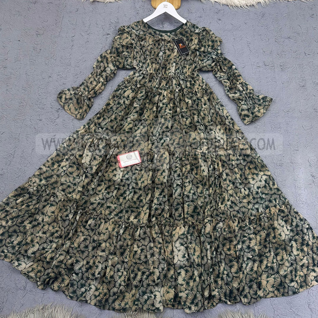 Chiffon 360 Frock – Unveil the Latest Prints S1