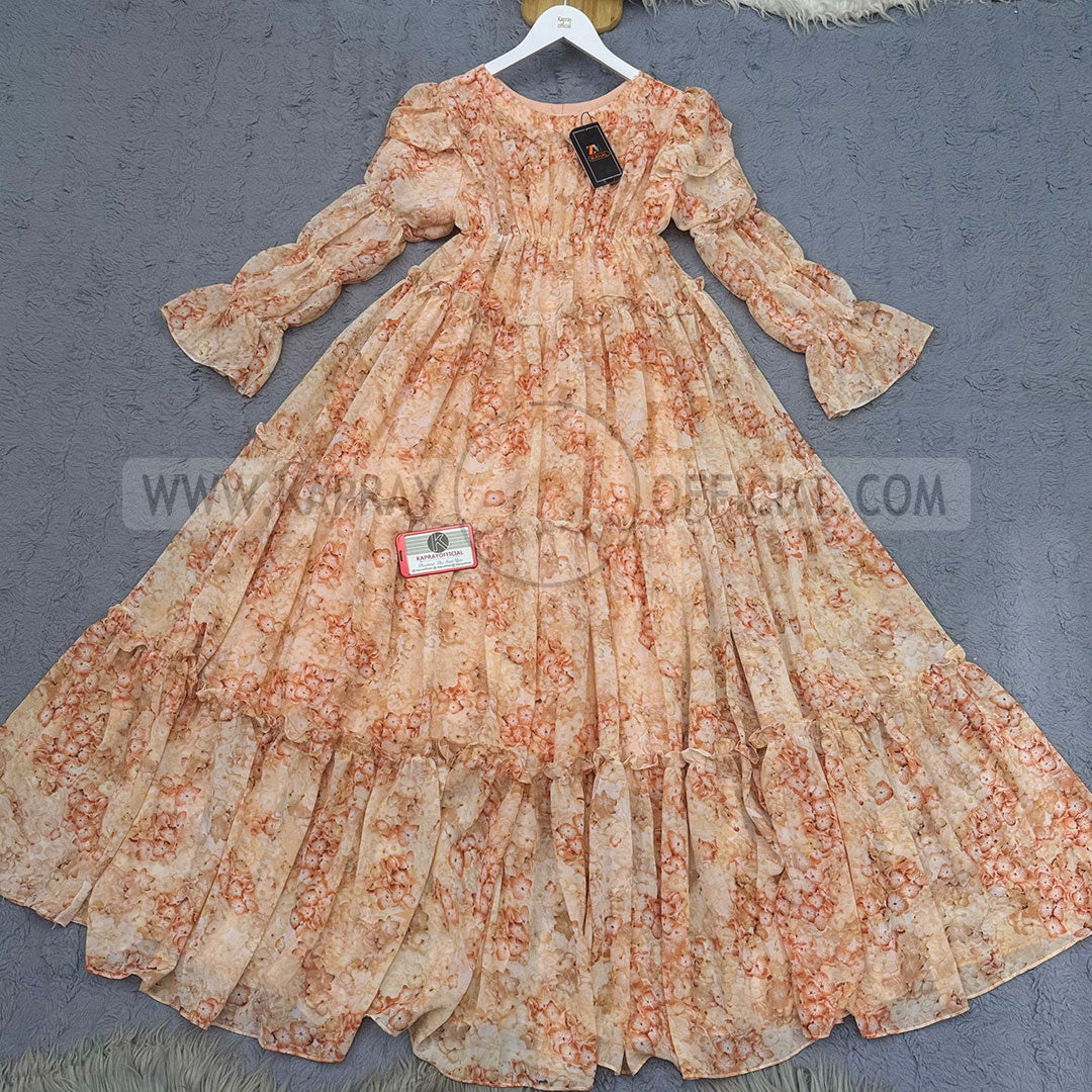 Chiffon 360 Frock – Unveil the Latest Prints S1