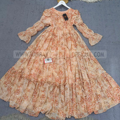 Chiffon 360 Frock – Unveil the Latest Prints S1