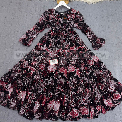 Chiffon 360 Frock – Unveil the Latest Prints S1