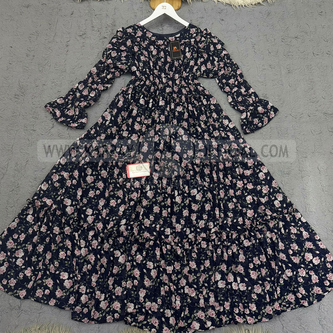 Chiffon 360 Frock – Unveil the Latest Prints S1
