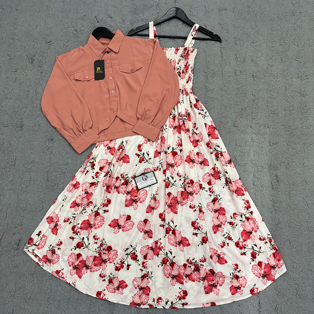 Floral Maxi Dress Set