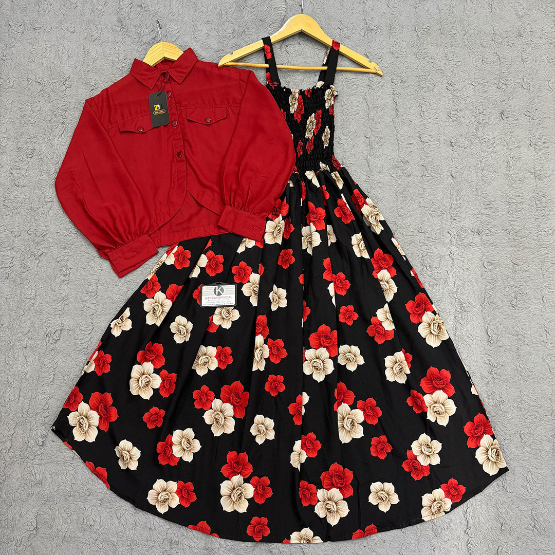 Floral Maxi Dress Set